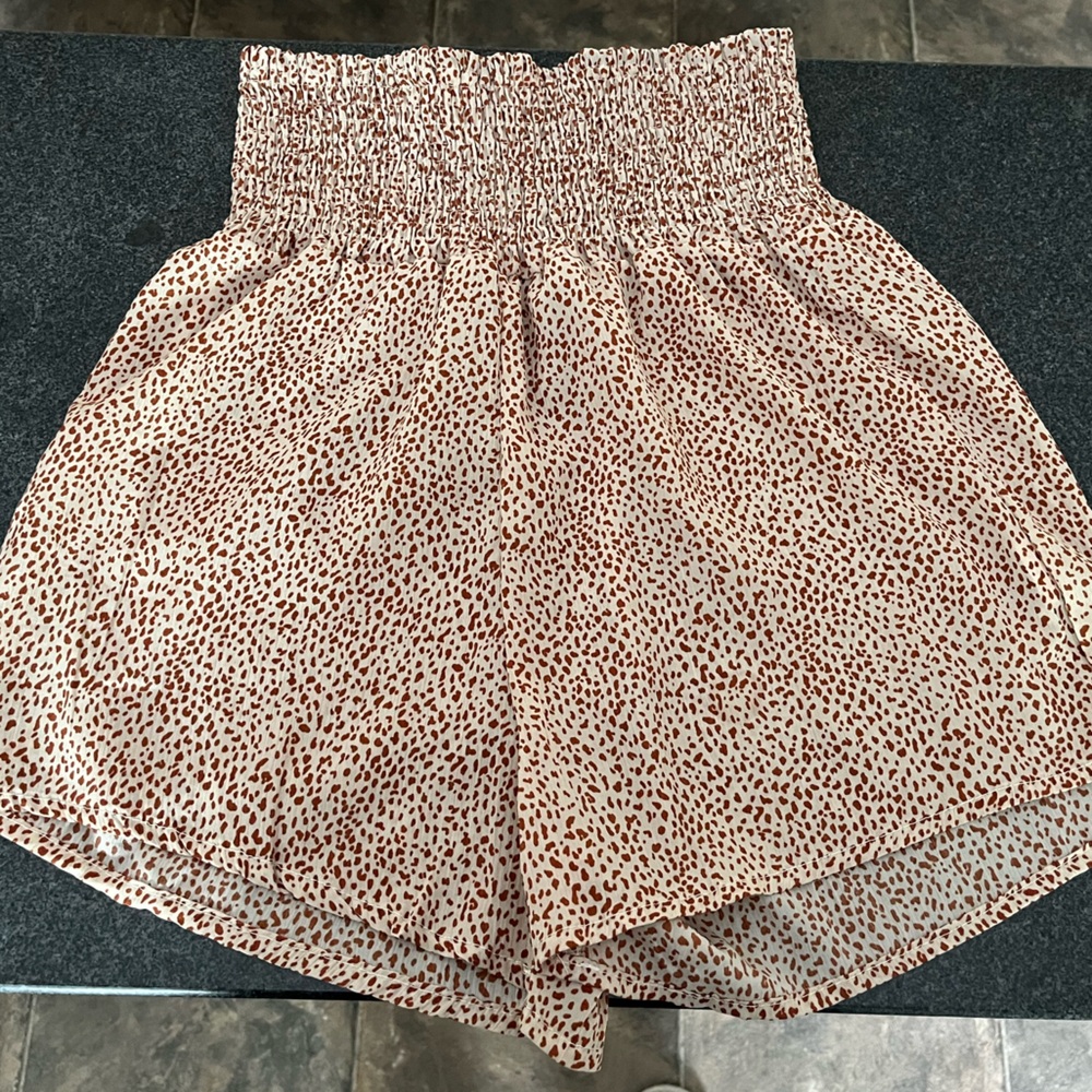 SHEIN Size Small Leopard Print High-Waisted Shorts
